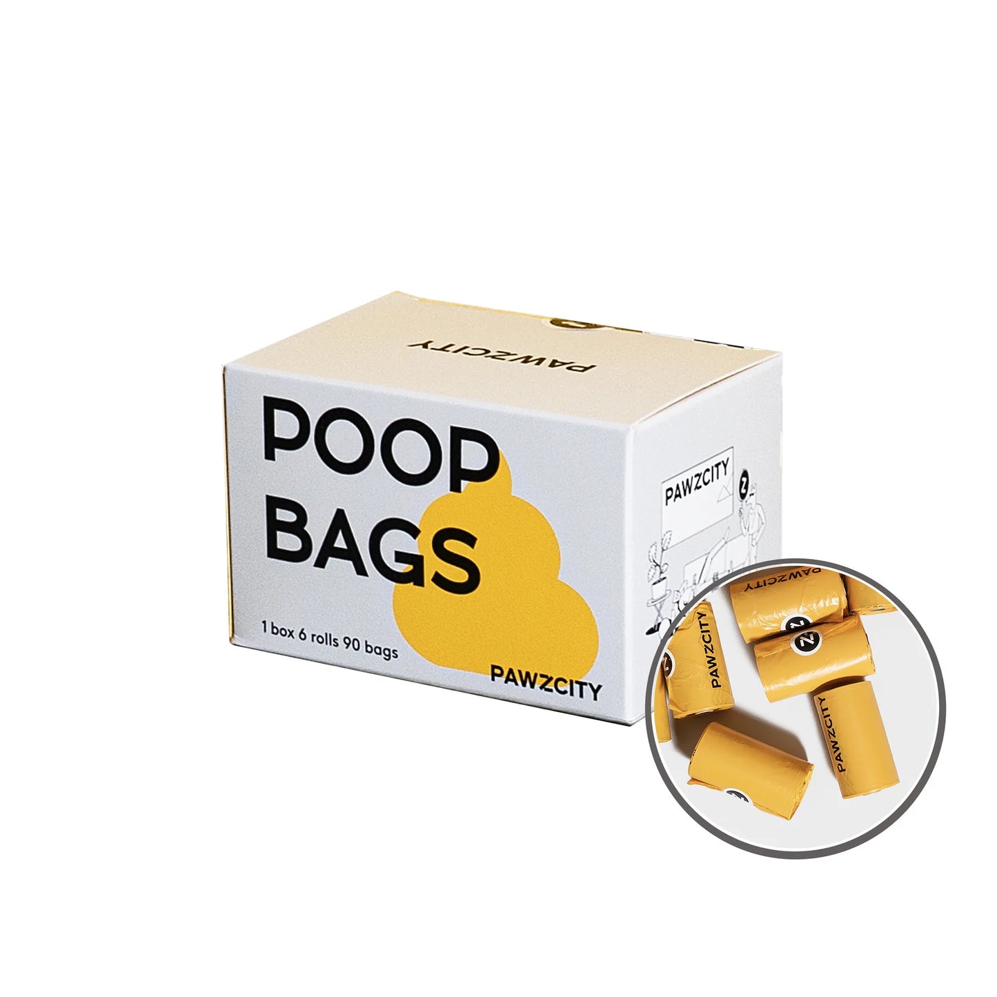 PAWZCITY Biodegradable Pet Waste Bag - 90PCS